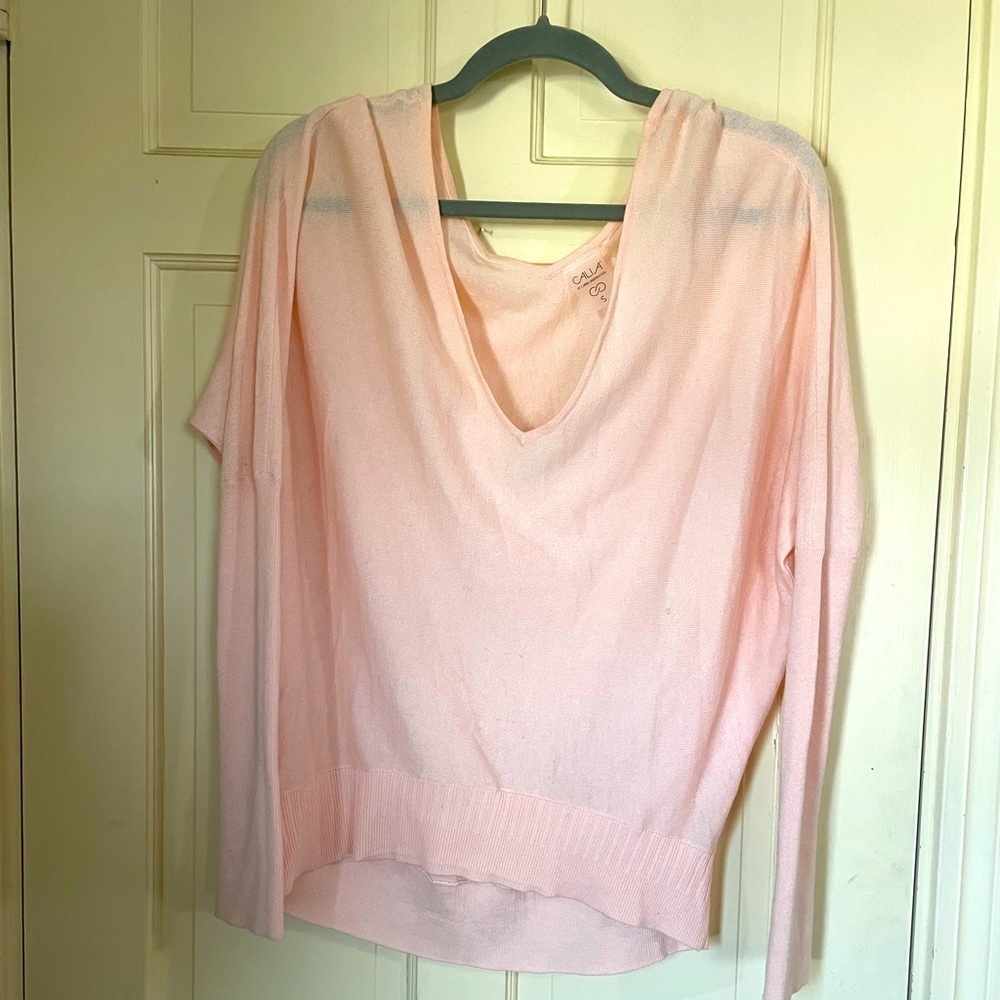Calia Carrie Underwood Long Sleeve Shirt Women Sz Small  Pink Effortless Stretch - Picture 9 of 9